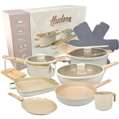 Juego De Ollas Antiadherente Hudson Harmony de 12 pz - Inducción