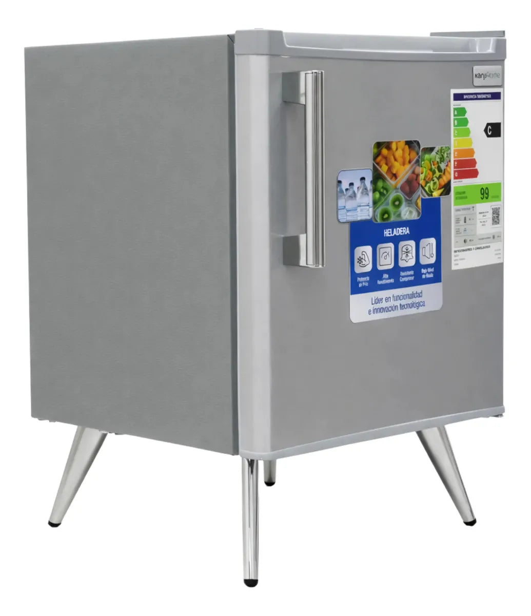 Heladera Frigobar Kanjihome 50 litros Retro Plata Kjh-50vin-s Kanji - Image 7