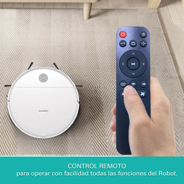 Imagem 4 de 12 de Aspiradora Robot Sansei Rvcs23pi 5 modos de limpieza Sensor Antichoque