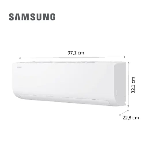 Imagem 3 de 5 de Aire Acondicionado Split Frío/Calor Samsung Inverter 4500 Frigorías Ar40f18 Blanco