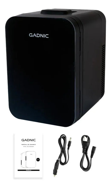 Imagem 7 de 7 de Mini Heladera Portátil Gadnic 10l Frío Calor Para Cosméticos Negro