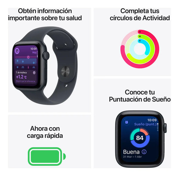 Imagem 3 de 8 de Smartwatch Apple Watch SE 3 GPS caja de aluminio color blanco estelar