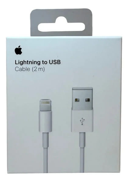 Imagem 1 de 6 de Cable Apple Usb A Lightning 2 Metros iPhone