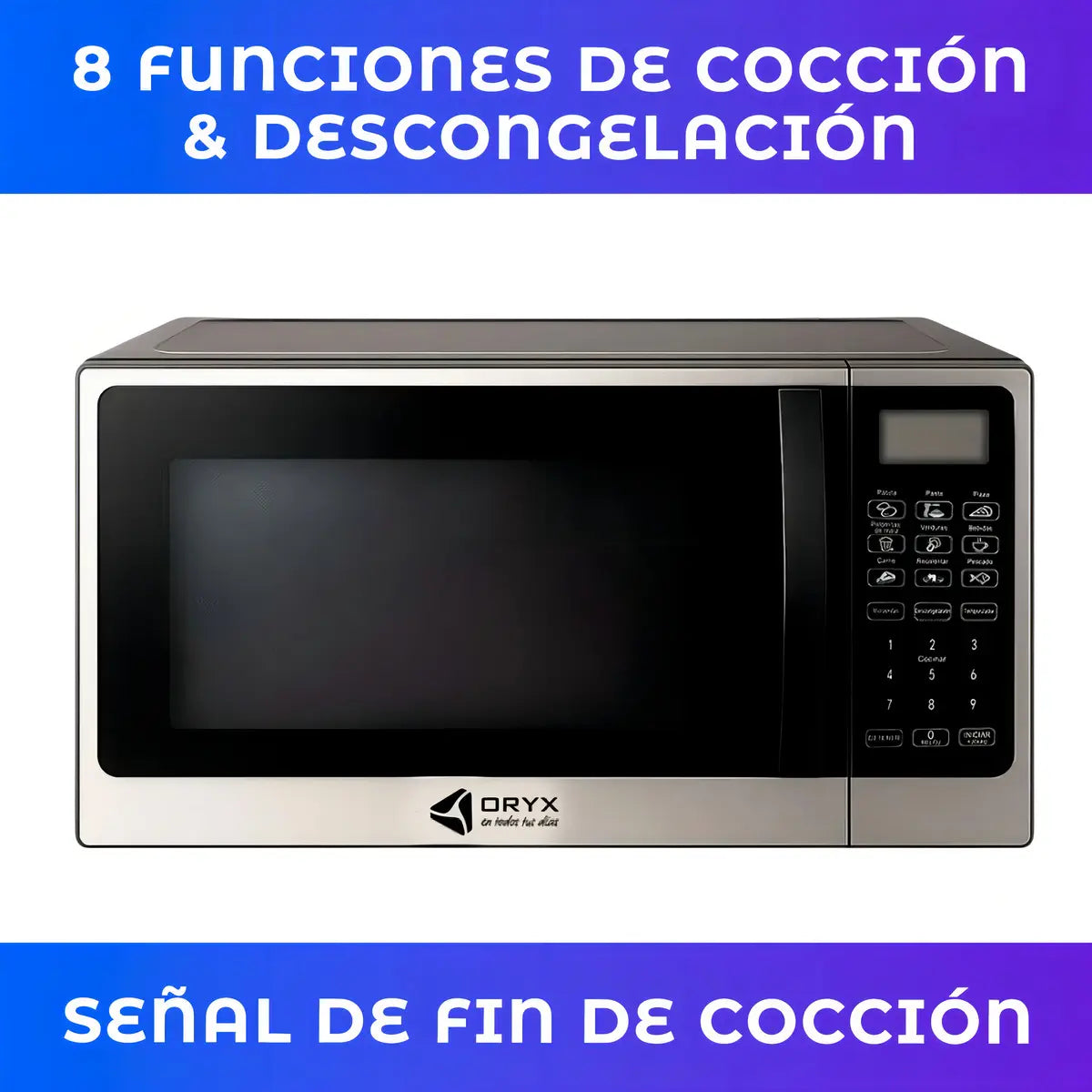 Microondas Digital Oryx de 20 L para Cocina, Color Negro - Image 7