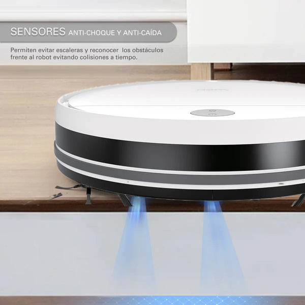 Imagem 8 de 12 de Aspiradora Robot Sansei Rvcs23pi 5 modos de limpieza Sensor Antichoque