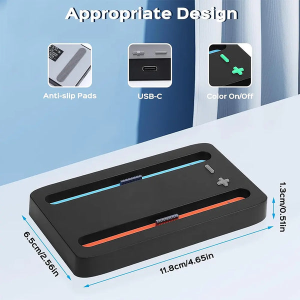 Imagem 3 de 6 de Base Cargador Para Nintendo Switch 2 Joycon Ns2 Controller