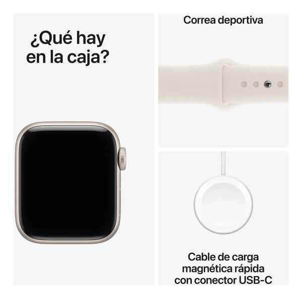 Imagem 8 de 8 de Smartwatch Apple Watch SE 3 GPS caja de aluminio color blanco estelar