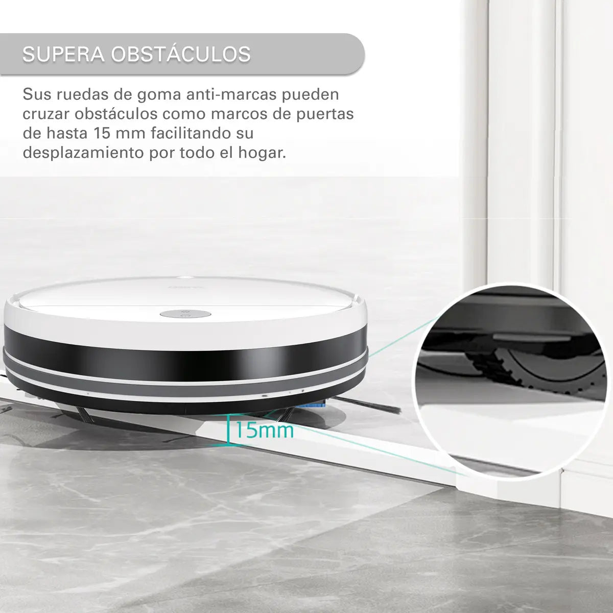 Aspiradora Robot Sansei Rvcs23pi 5 modos de limpieza Sensor Antichoque - Image 9