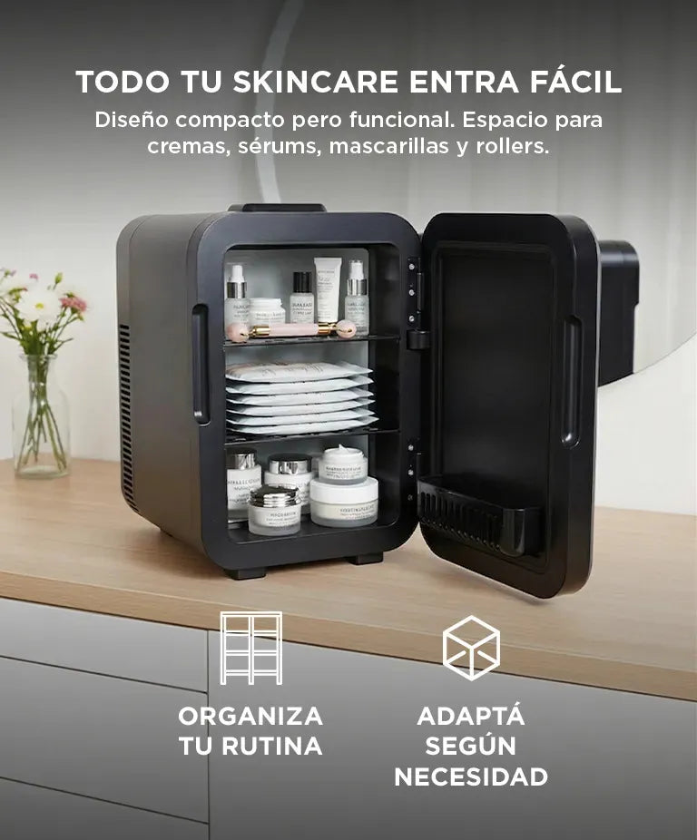 Mini Heladera Portátil Gadnic 10l Frío Calor Para Cosméticos Negro - Image 3