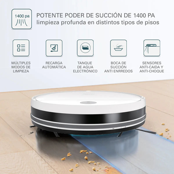 Imagem 7 de 12 de Aspiradora Robot Sansei Rvcs23pi 5 modos de limpieza Sensor Antichoque