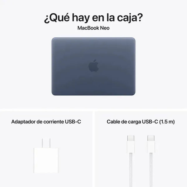 Imagem 10 de 10 de Apple 2026 Macbook Neo (de 13 Pulgadas, Chip A18 Pro De Apple Con Cpu De 6 Núcleos Y Gpu De 5 Núcleos, 8gb Memoria Unificada, 256 gb) - Índigo - Distribuidor Autorizado