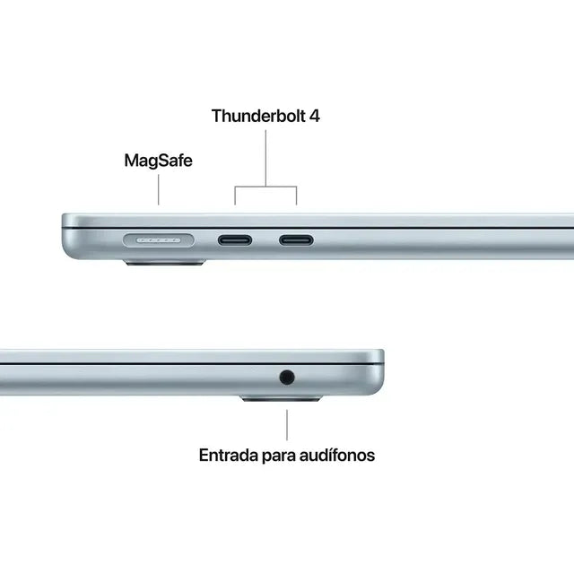 Macbookair 15 M4 Cpu 10 Gpu 10 - 16gb Ssd 512gb Azul Cielo - Image 4