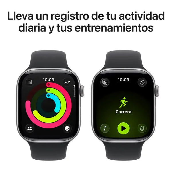 Imagem 4 de 8 de Apple Watch Series 11 GPS • Caja de aluminio gris espacial de 46 mm • Correa deportiva negra