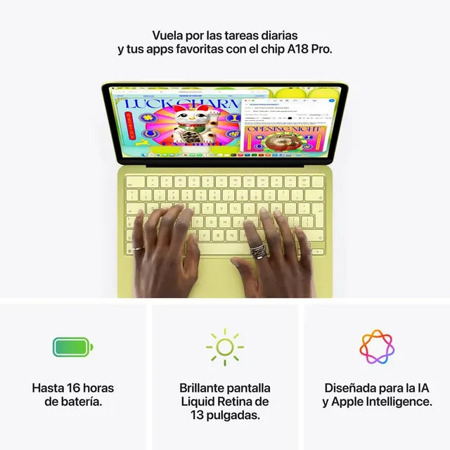 Apple 2026 Macbook Neo (de 13 Pulgadas, Chip A18 Pro De Apple Con Cpu De 6 Núcleos Y Gpu De 5 Núcleos, 8gb Memoria Unificada, 256 gb) - Índigo - Distribuidor Autorizado - Image 9