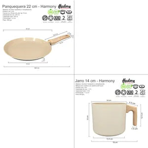 Juego De Ollas Antiadherente Hudson Harmony de 12 pz - Inducción - Image 4